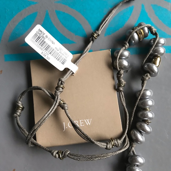 J. Crew Long necklace - grey - Picture 3 of 3